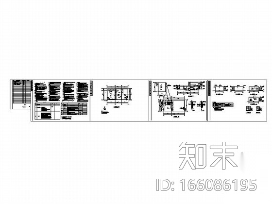 江苏地区消防水池建筑施工图cad施工图下载【ID:166086195】