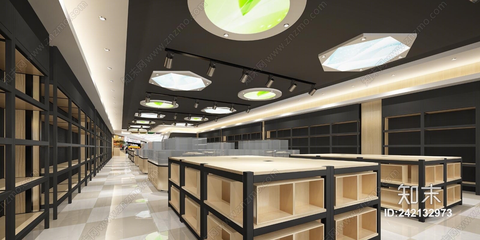现代超市3D模型下载【ID:242132973】