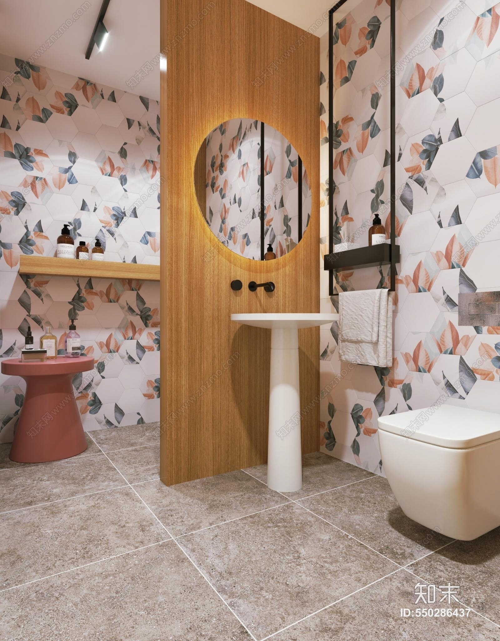 北欧卫浴模型3D模型下载【ID:550286437】