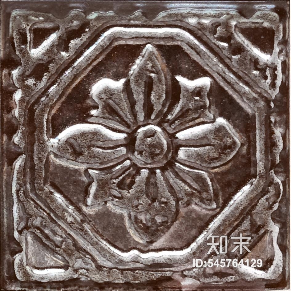 复古花片卫生间阳台厨房贴图下载【ID:545764129】