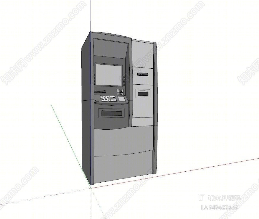 现代风格ATM取款机SU模型下载【ID:949423559】