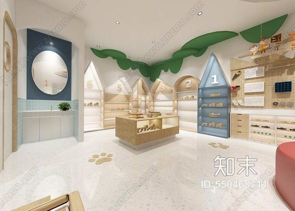 现代木工坊3D模型下载【ID:550468711】