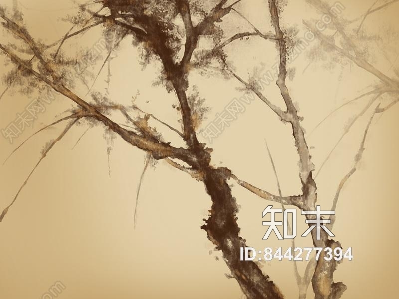 新中式山水画贴图下载【ID:844277394】