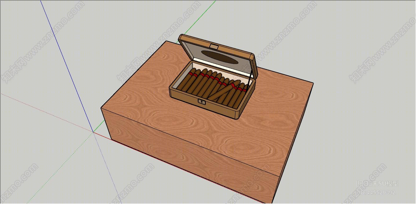 古巴雪茄香烟SU模型下载【ID:445520392】