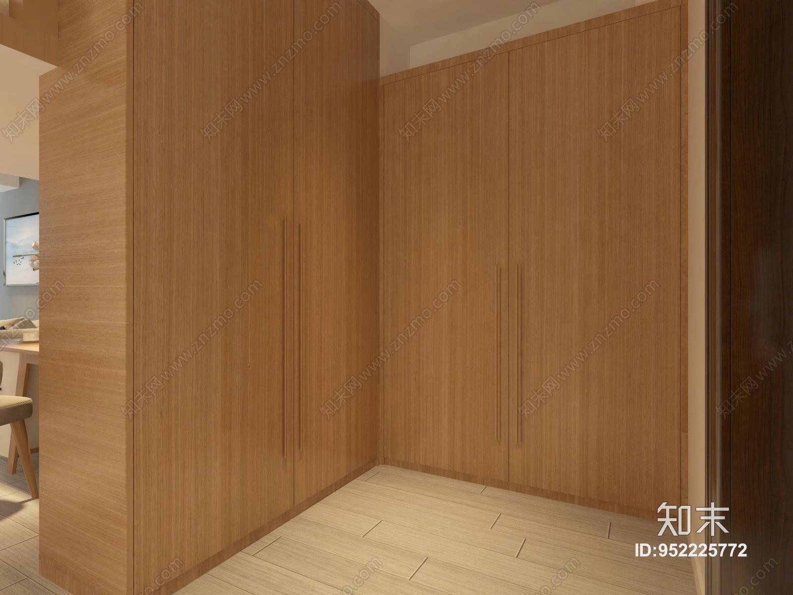 北欧风客厅3D模型下载【ID:952225772】