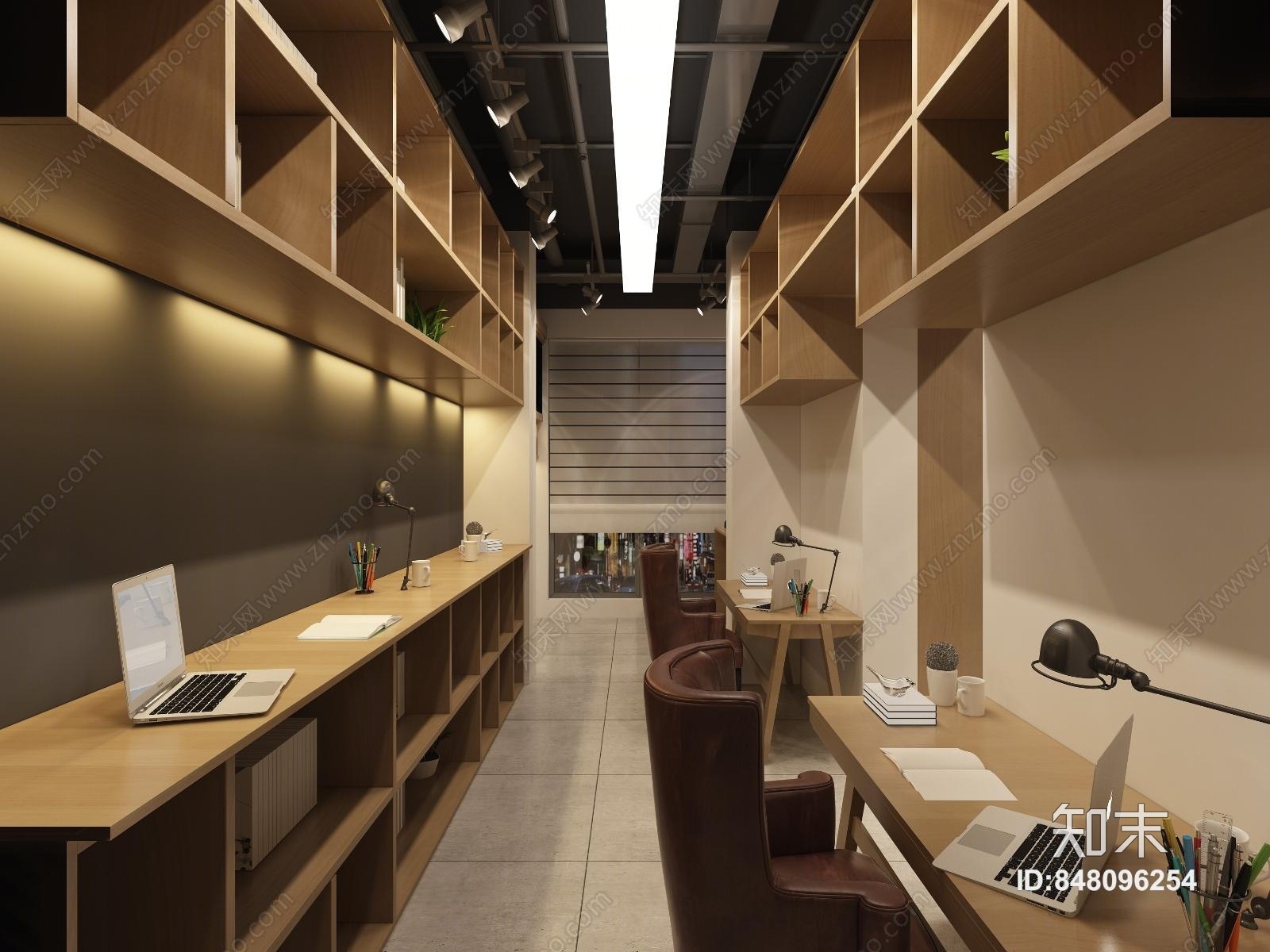 现代图书馆3D模型下载【ID:848096254】