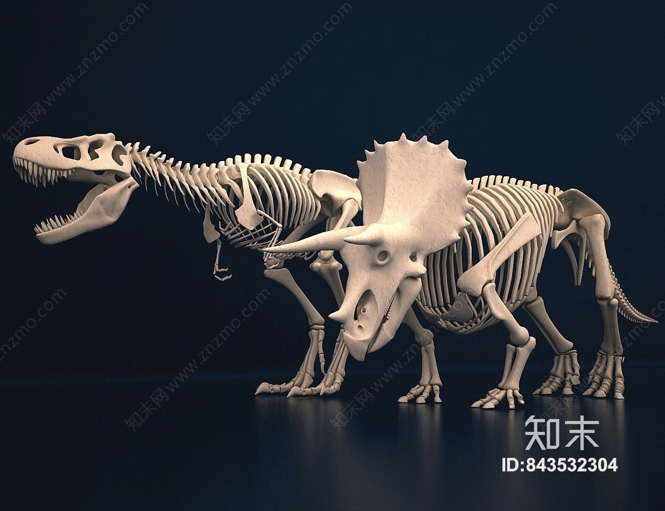 现代恐龙3D模型下载【ID:843532304】