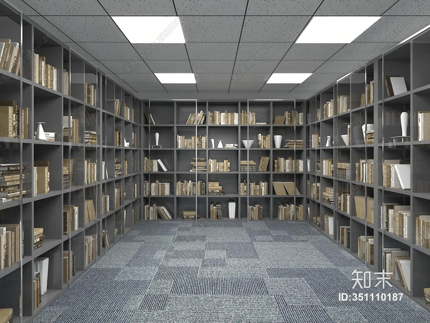 现代科技调度大厅3D模型下载【ID:351110187】