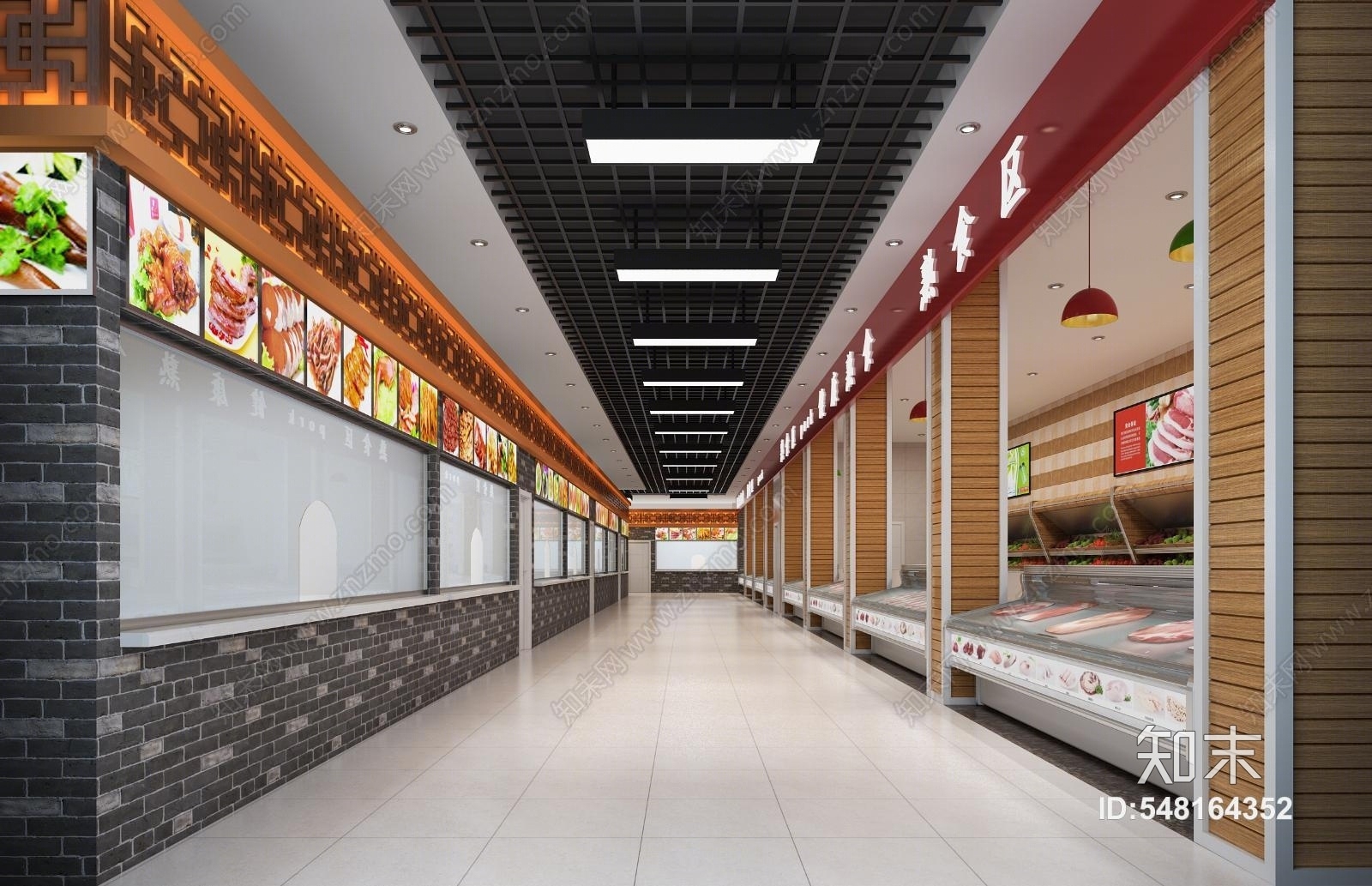 中式风格超市3D模型下载【ID:548164352】