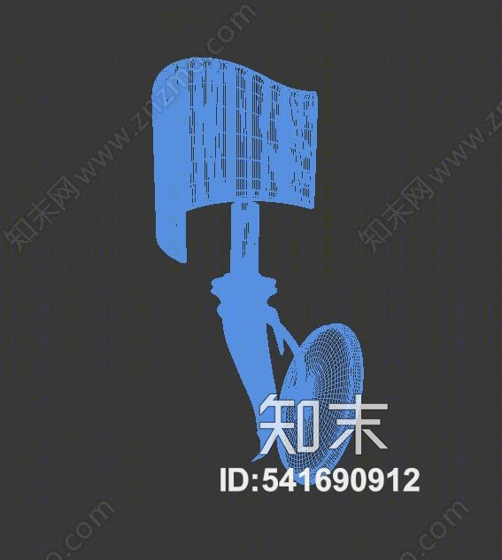 法式奢华壁灯3D模型下载【ID:541690912】