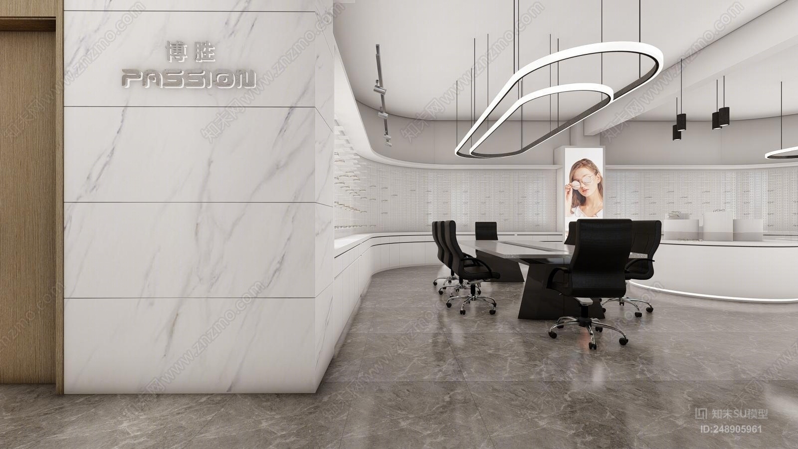 现代风格其他展厅SU模型下载【ID:248905961】