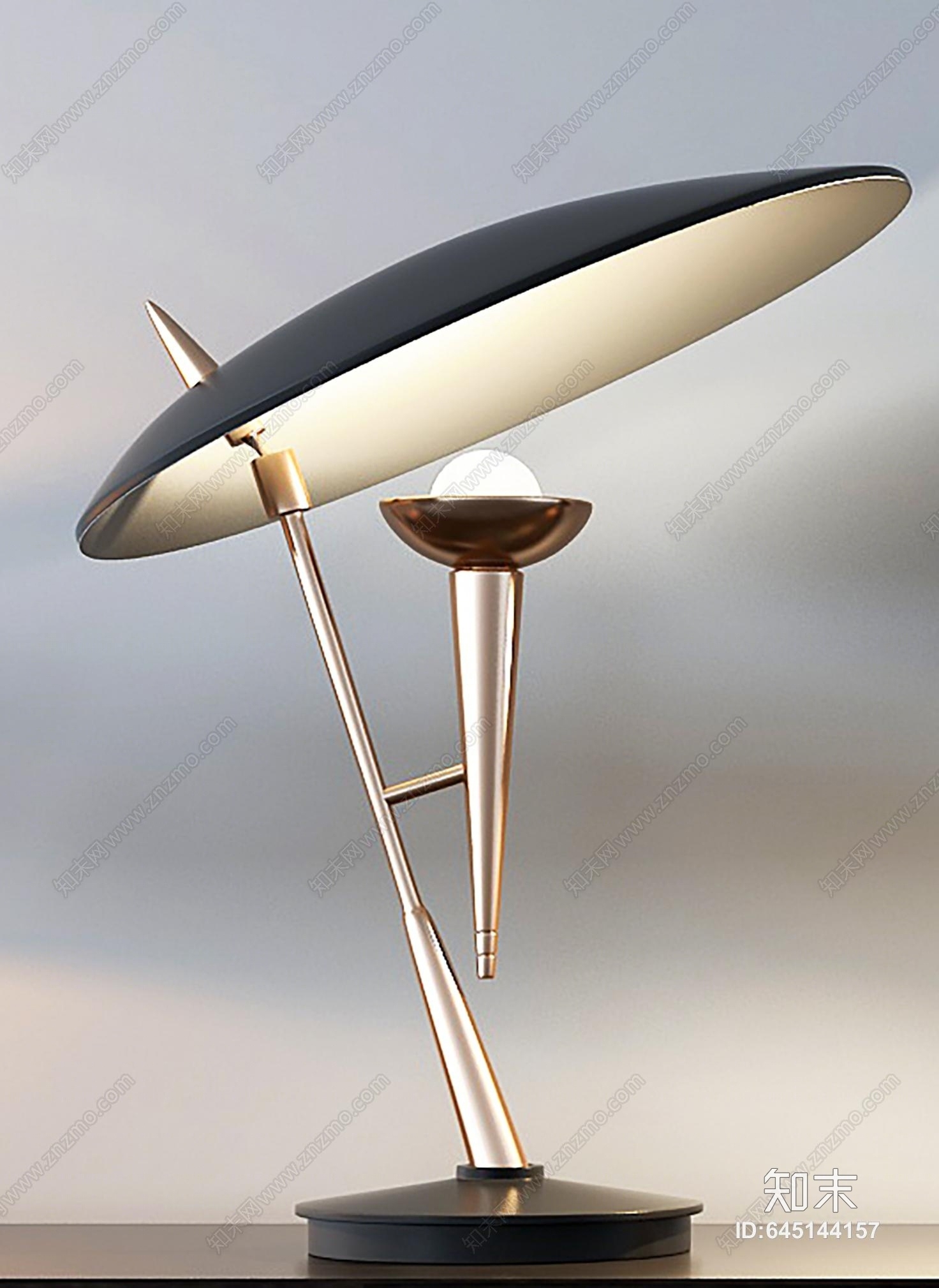 现代风格台灯3D模型下载【ID:645144157】