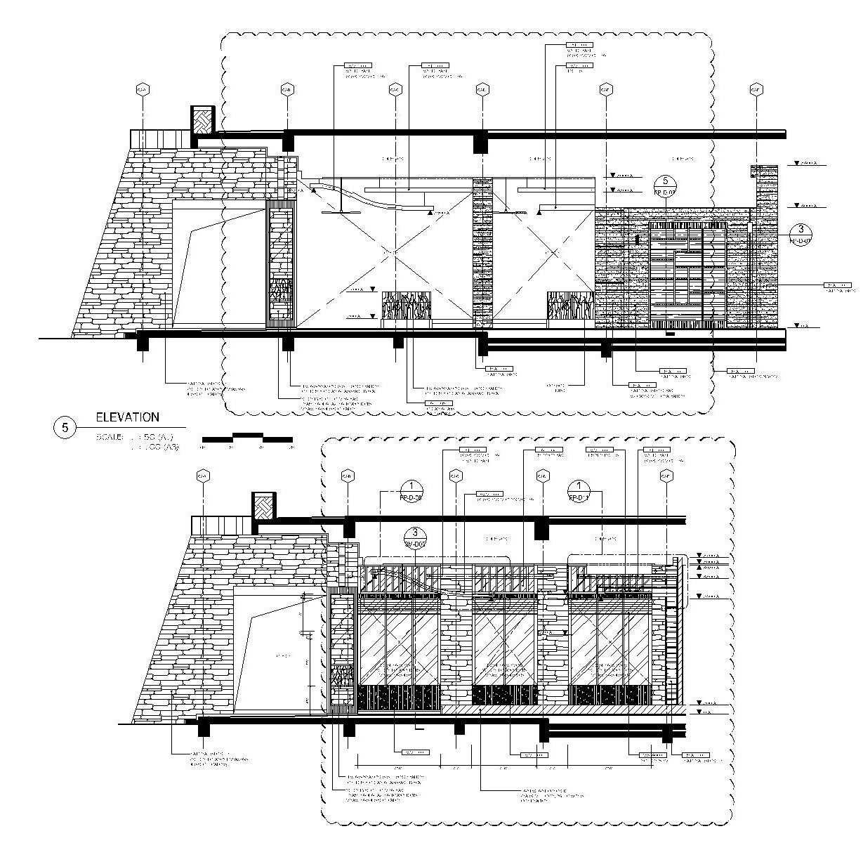 国外休闲酒吧CAD施工方案（境外完整版）cad施工图下载【ID:733636474】