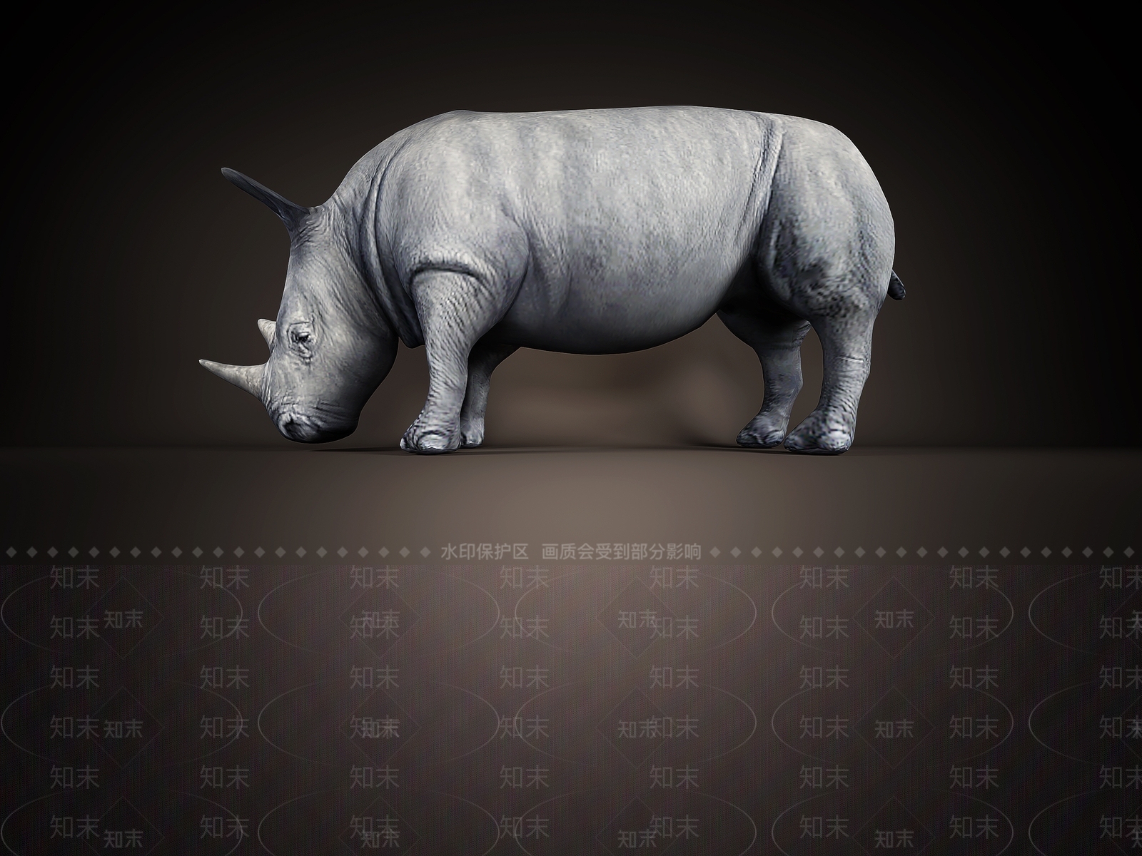 单体犀牛3D模型下载【ID:333547091】