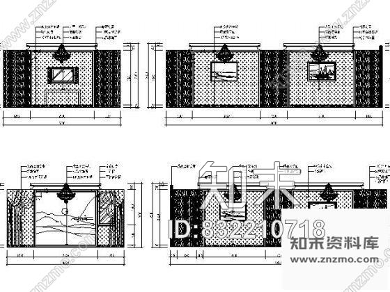 图块/节点中会议室立面图施工图下载【ID:832210718】