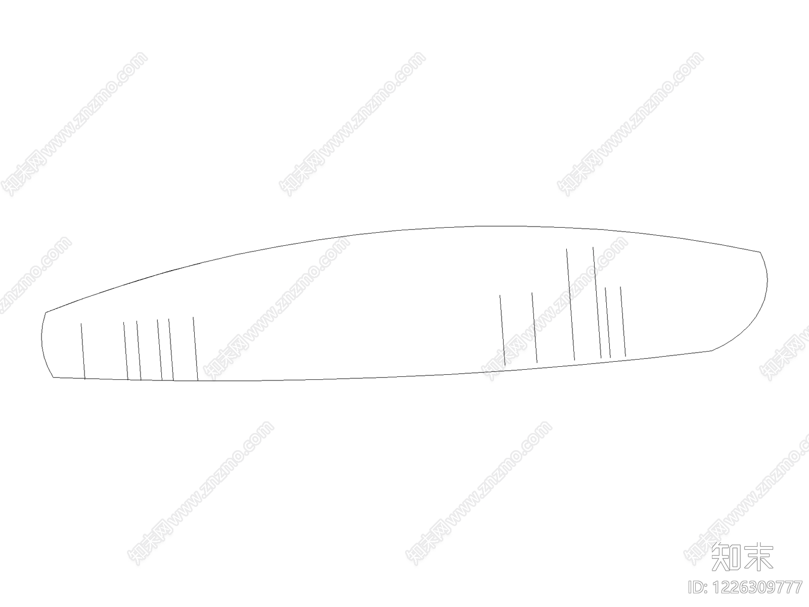 装饰线条cad施工图下载【ID:1226309777】