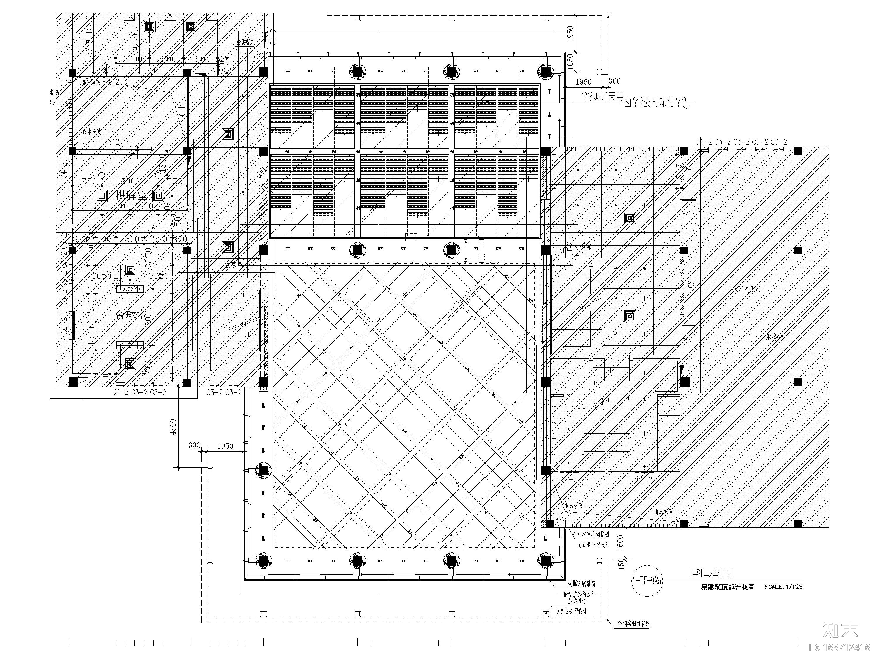 [广州]浦发银行712㎡二层南沙支行施工图cad施工图下载【ID:165712416】