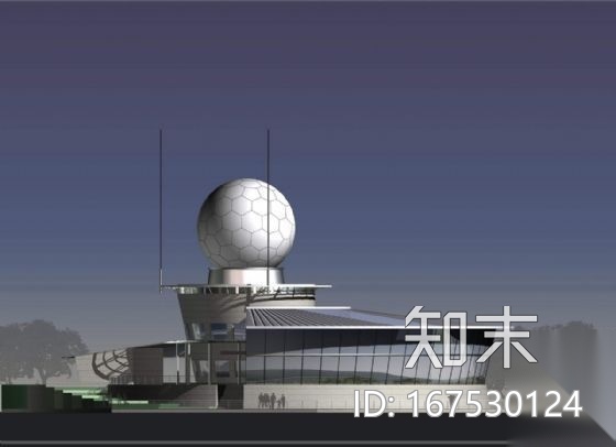 大连花果山气象雷达楼设计文本cad施工图下载【ID:167530124】