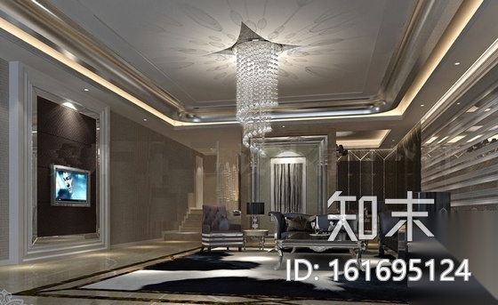 [江苏]旗舰型现代商务宾馆室内装修施工图（含效果）cad施工图下载【ID:161695124】