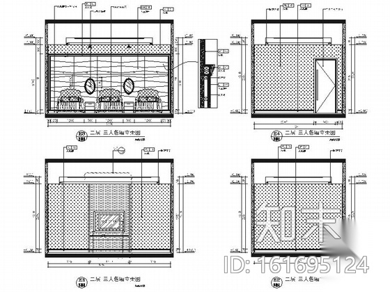 [江苏]旗舰型现代商务宾馆室内装修施工图（含效果）cad施工图下载【ID:161695124】