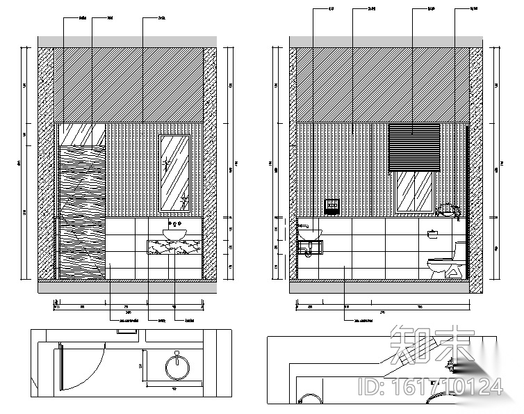 混搭风格酩汇酒庄商业空间设计施工图（附效果图）cad施工图下载【ID:161710124】