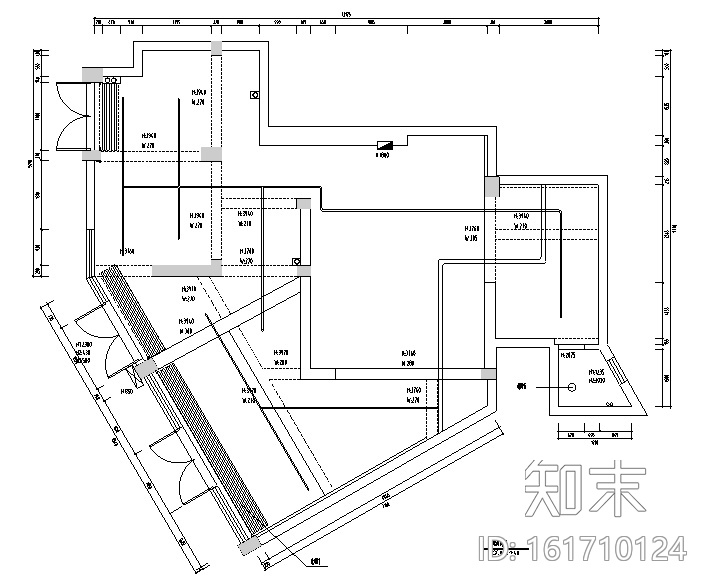 混搭风格酩汇酒庄商业空间设计施工图（附效果图）cad施工图下载【ID:161710124】