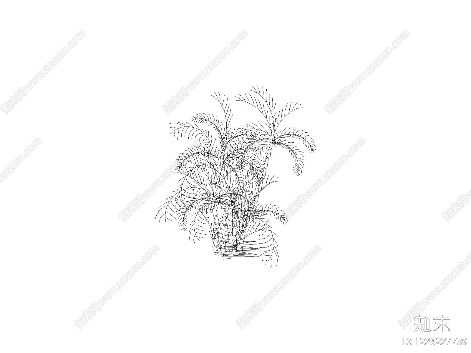 现代灌木种植CAD图纸