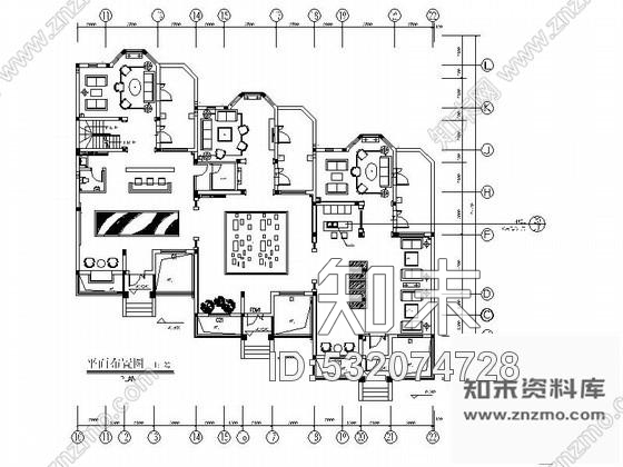 施工图某别墅售楼处室内装修图cad施工图下载【ID:532074728】