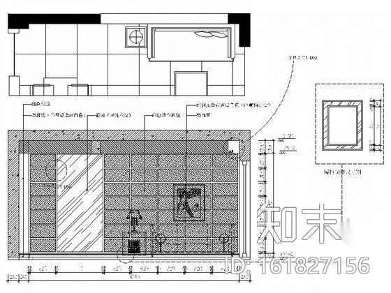 [武汉]高层住宅区时尚现代两居室样板间装修施工图（含效...cad施工图下载【ID:161827156】