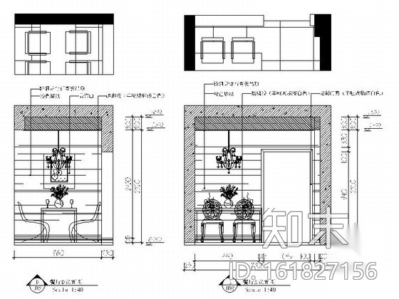 [武汉]高层住宅区时尚现代两居室样板间装修施工图（含效...cad施工图下载【ID:161827156】