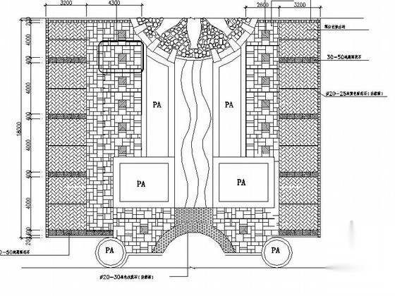 居住区入口区域园建施工图施工图下载【ID:161094160】