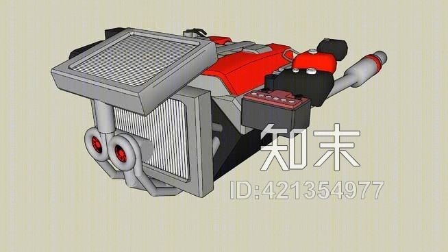 双涡轮增压V12发动机SU模型下载【ID:421354977】