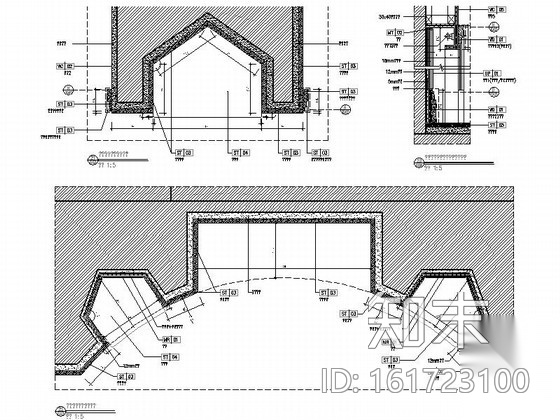 [安徽]奢华古典三层别墅样板间装修图（含实景）cad施工图下载【ID:161723100】