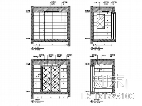 [安徽]奢华古典三层别墅样板间装修图（含实景）cad施工图下载【ID:161723100】