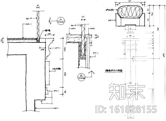 [广州]某样板别墅D型施工图cad施工图下载【ID:161828155】