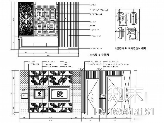 [山东]某豪华夜总会六套包房施工图cad施工图下载【ID:166413181】