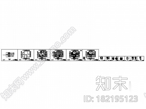 [新疆]中式风格三居室装修图cad施工图下载【ID:182195123】