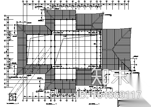 [河南]某寺庙大雄宝殿施工图cad施工图下载【ID:164869117】
