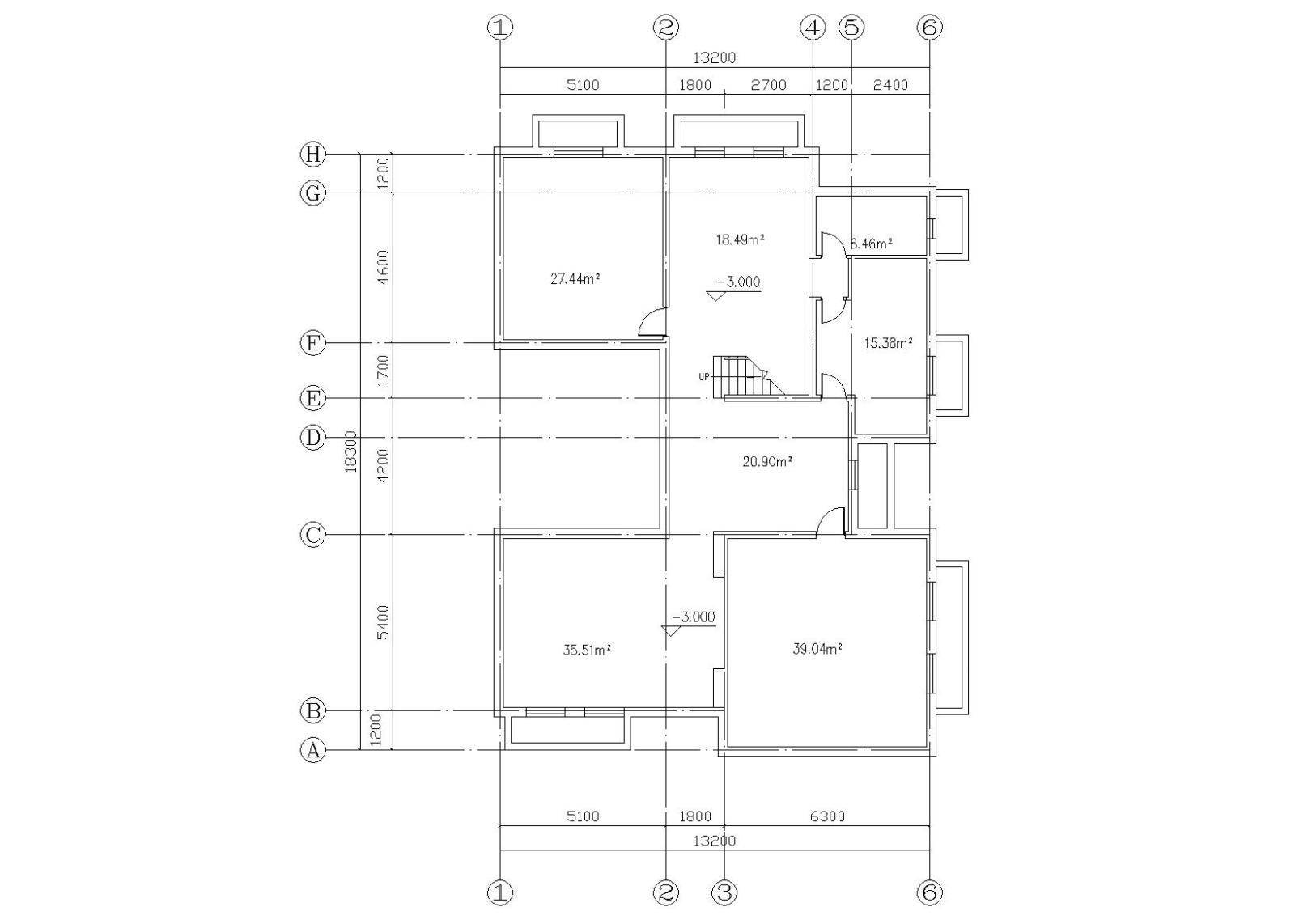 现代二层独栋别墅建筑施工图（CAD）施工图下载【ID:149891105】