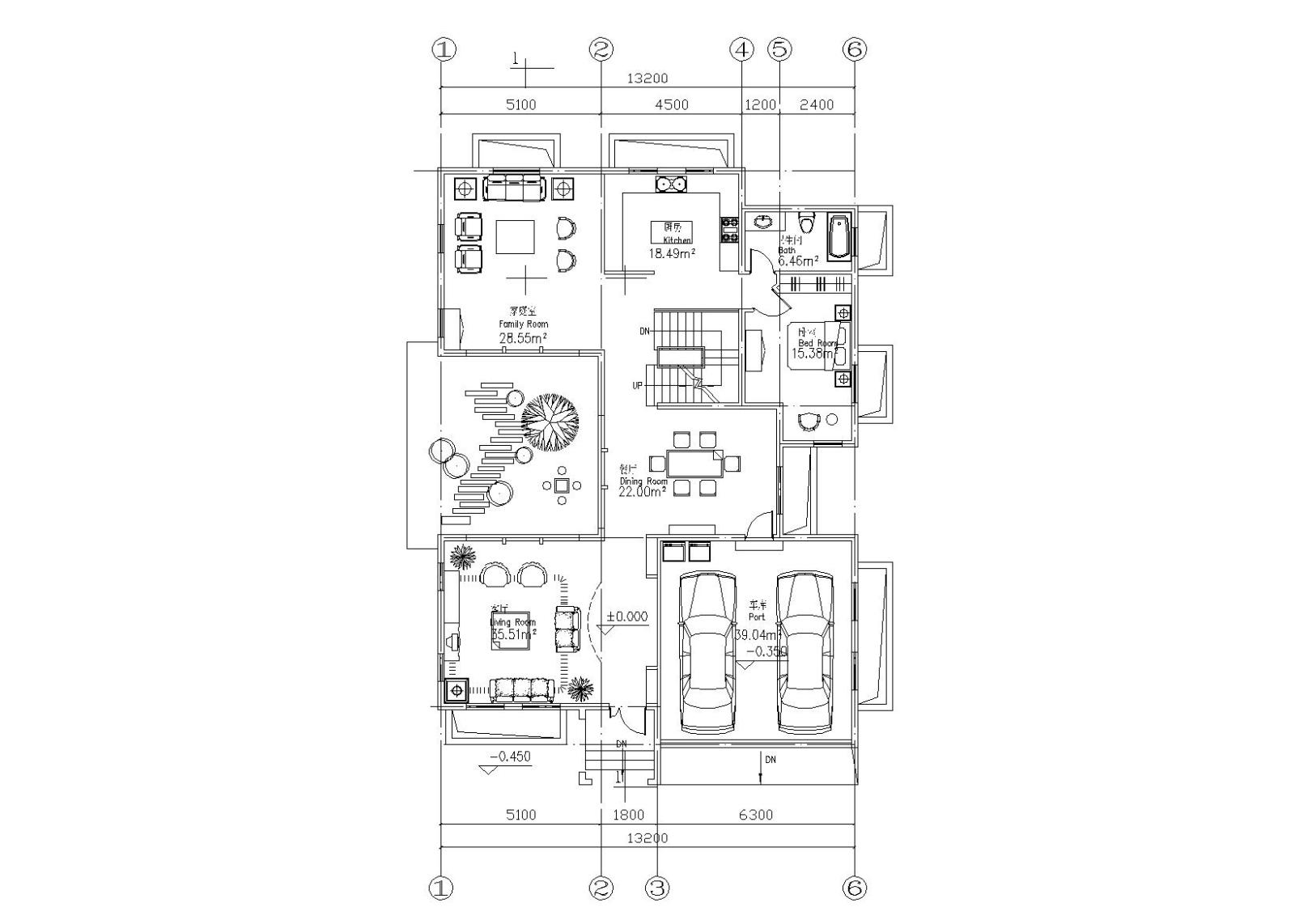 现代二层独栋别墅建筑施工图（CAD）施工图下载【ID:149891105】