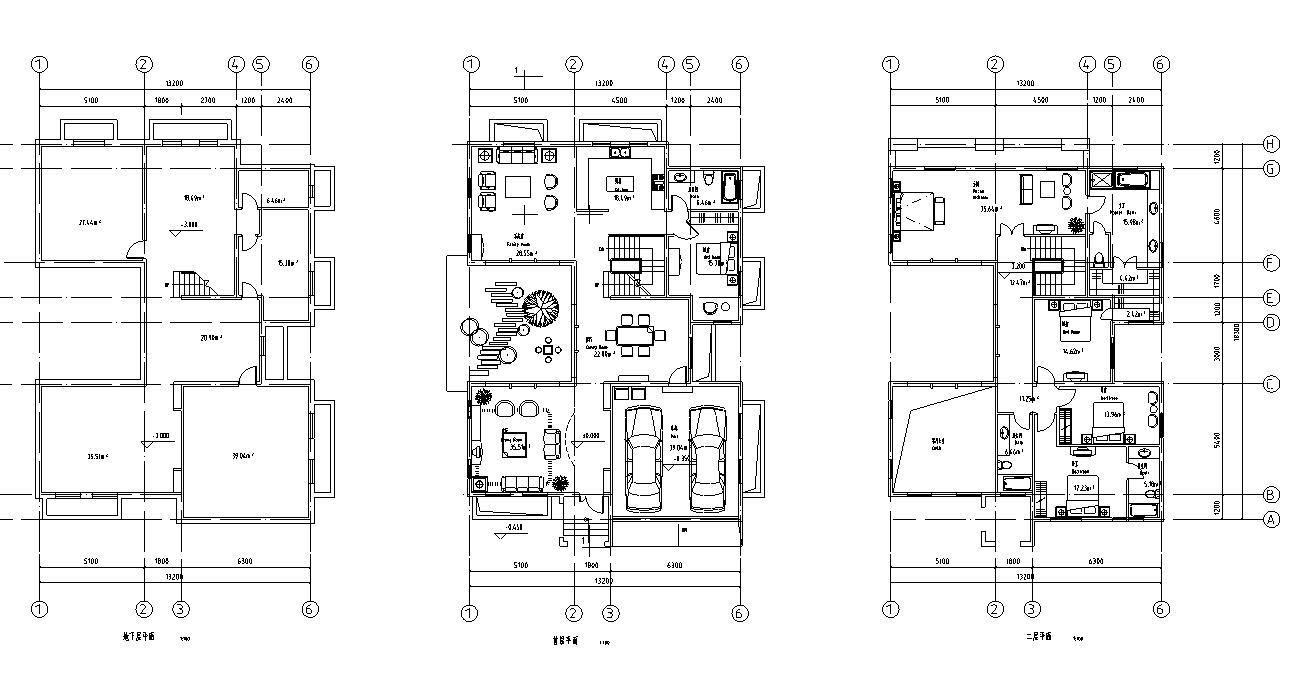 [广东]2层独栋别墅建筑施工图设计cad施工图下载【ID:149889162】