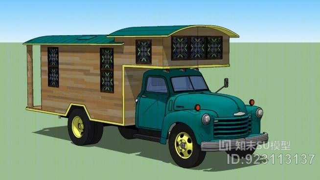 1949雪佛兰家用卡车SU模型下载【ID:923113137】