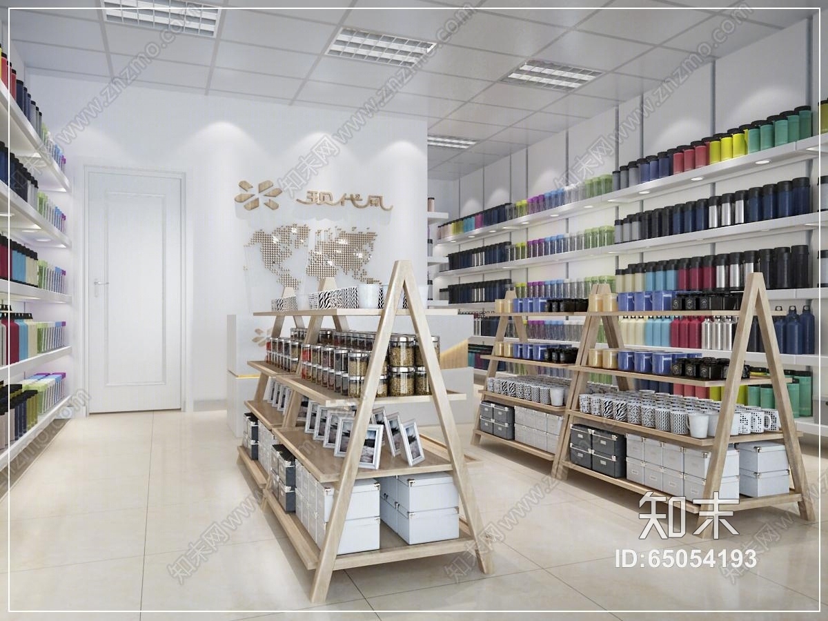 现代风格水杯店3D模型下载【ID:65054193】