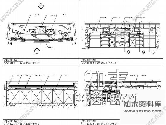 图块/节点星级酒店大堂服务台详图施工图下载【ID:832199771】