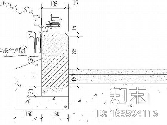 [重庆]生态林荫道路景观设计施工图cad施工图下载【ID:165594116】