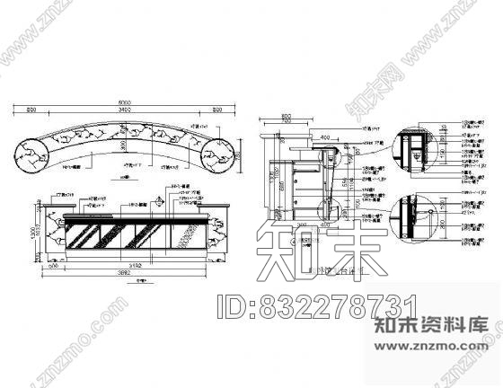 图块/节点咖啡馆吧台立面施工图下载【ID:832278731】