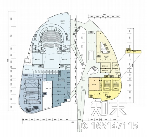 [江苏]盐城文化艺术中心（CAD+文本）cad施工图下载【ID:165147115】