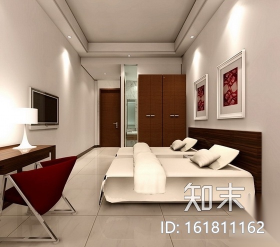 [四平]现代风格发电中心综合办公楼装修图（含效果）cad施工图下载【ID:161811162】
