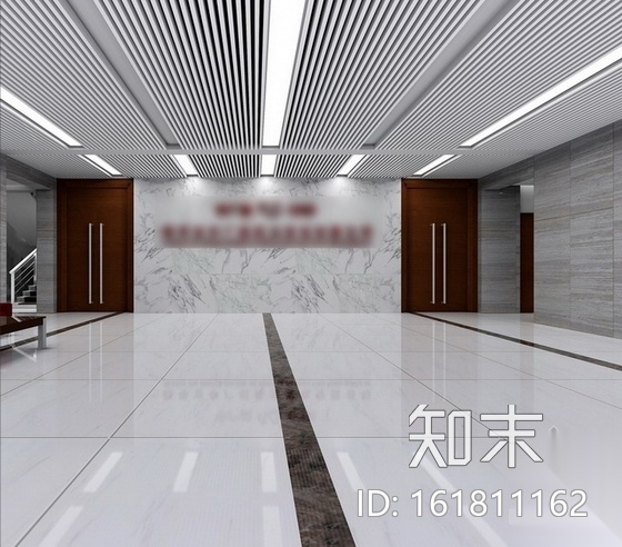 [四平]现代风格发电中心综合办公楼装修图（含效果）cad施工图下载【ID:161811162】