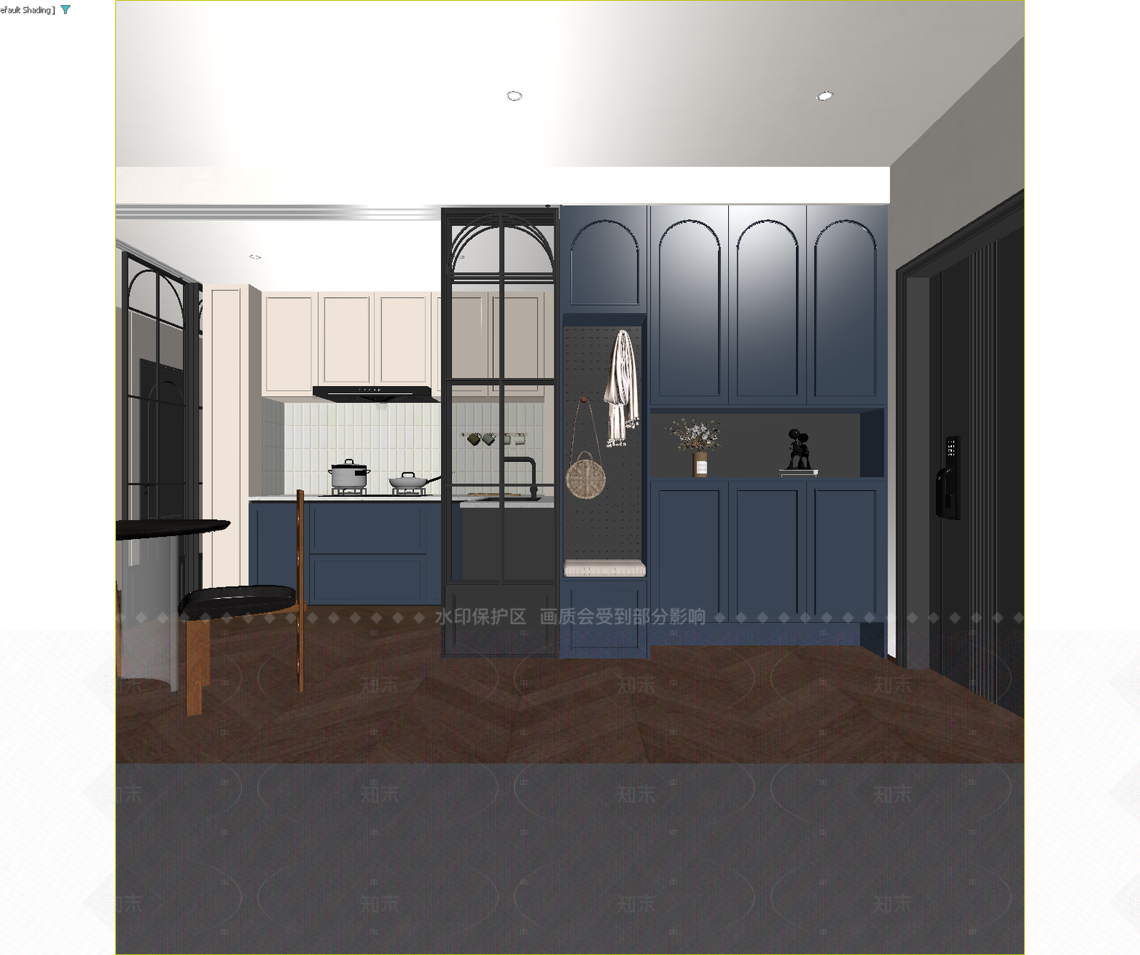 法式玄关3D模型下载【ID:1214948103】